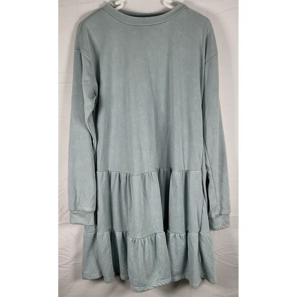 wild fable Dresses & Skirts - NWT Wild Fable Women's‎ Terry Knit Babydoll Sweatshirt Dress Light Blue XS
